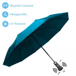 Ομπρέλα Bluetooth ηχείο μουσική UV προστασία νέα εφεύρεση ειδική 3 πτυσσόμενη ομπρέλα