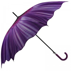 Μόδα Sun Parasol Auto Open Ολοκληρωμένη υπαίθρια Straight ομπρέλα με λογότυπο